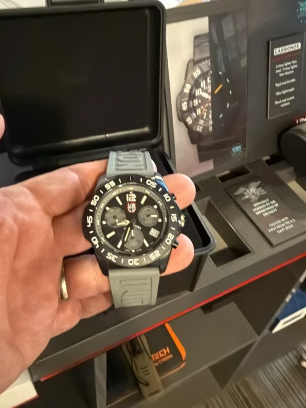 Luminox Tritium Gray Pacific Diver 44MM Chronograph Watch